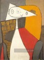Frau Sitzen Figur 1930 kubist Pablo Picasso